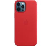 Apple iPhone 12 Pro Max Back Cover avec MagSafe Cuir RED