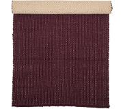 Bloomingville Tapis coton rouge foncé
