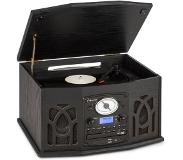 Auna NR-620 Chaîne Hifi stéréo avec platine vinyle lecteur CD DAB DAB+ - noir