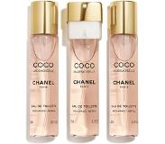 Chanel Coco Mademoiselle Eau de Toilette Twist and Spray Recharges 3 x 20 ml eau de toilette recharge
