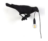 Seletti Bird Lamp Looking Right Applique d'extérieur Noir - Seletti