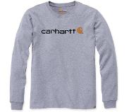 Carhartt Tee-Shirt Carhartt Men Core Logo L/S Heather Grey-L