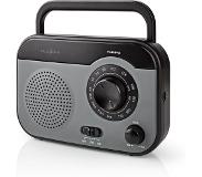 Nedis RDFM1340GY Radio portable Analogique Noir, Gris