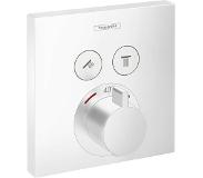 Hansgrohe Showerselect S thermostat de douche encastré 2 fonctions blanc mat