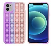 IMoshion Pop It Fidget Toy - Coque Pop It iPhone 12 (Pro)-Multicolor