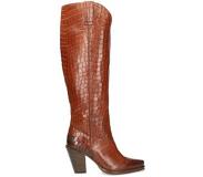 Shabbies Bottes Shabbies Amsterdam Women Western Boot 9 CM Croco Printed Leather Brown-Taille 36