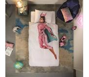 Snurk Parure de Lit SNURK Superhero Pink Percale-240 x 220 cm