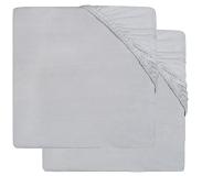 Jollein Draps-Housse Jollein Jersey Soft Grey (2 Pièces)-40 x 80/90 cm