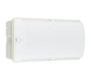 Philips Hublot LED Ledinaire WL055V Blanc 8W 630lm - 840 Blanc Froid | 374x150mm - IP65 - Éclairage de secours 3 heures | Étanche