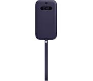 Apple iPhone 12 Pro Max Housse Cuir avec MagSafe Violet Foncé