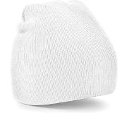 Beechfield Pack 50 Bonnet homme Beanie original Pull-On White - Beechfield B44 - Taille One Size