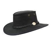 Barmah Hats chapeau cuir noir L