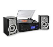 Auna DS-2 chaîne Hifi platine vinyle CD enregistreur USB SD AUX-IN FM enceintes