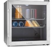 Klarstein Beersafe L Réfrigérateur 47 litres 2 étagères Porte en verre panoramique Acier inoxydable