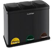 Klarstein Ecosystème Poubelle à pédale pour tri sélectif & recyclage 45 L (3x15