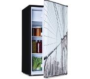 Klarstein Combiné réfrigérateur-congélateur CoolArt 79L CEE F compartiment congélateur 9l porte design