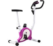 vidaXL Vélo d'appartement avec résistance à courroie Violet