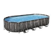 Bestway Ensemble de piscine ovale 7,32x3,66x1,22 m