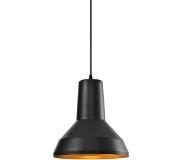 LumenXL Lampe à suspension moderne noire avec décoration dorée - Sicile