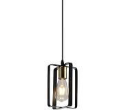 LumenXL Lampe suspendue industrielle noire avec or - Pisa