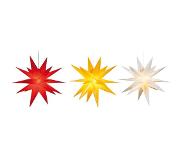 Star-Max étoile LED, rouge, ø 100 cm + barre de 120 cm