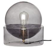 Hubsch Lampe de table en verre - fumée