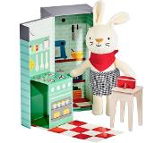 Petit Collage Doudou Rubie The Rabbit avec ensemble de jeu