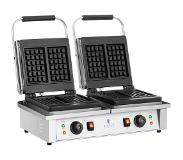 Royal Catering Gaufrier double - Gaufres belges - Royal Catering - 2 x 2 000 W