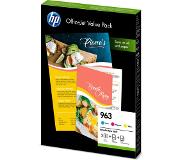 HP Office pack Cartouche d'encre C - M - J + Papier jet d'encre Brillant + Papier Mat