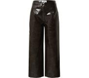 EDITED The Label Pantalon court taille haute coupe ample Melly en simili cuir