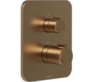 Blaufoss Smartbox Softline thermostat de douche encastré 2 fonctions or rose brossé