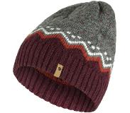 Fjällräven - Bonnets - Övik Knit Hat Dark Garnet , en Laine - Gris
