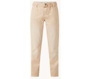 Summum Woman Chino taille haute coupe tapered avec stretch et ceinture