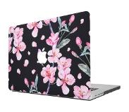IMoshion Coque Design Laptop MacBook Pro 16 pouces (2021) - Blossom Watercolor Black