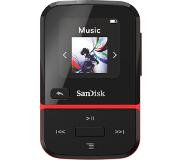 SanDisk Clip Sport Go 16GB Red (16 GB), MP3 Player, Rot, Schwarz