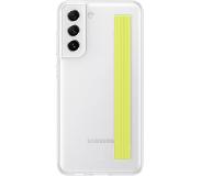 Samsung Galaxy S21 FE Slim Strap Back Cover Blanc