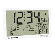 Bresser MyTime Jumbo blanc LCD station météo-horloge