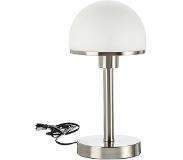 TRIO Lampe de table Bauhaus acier Touch
