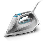 Braun SI 9270 WH fer à repasser Fer à repasser à sec ou à vapeur EloxalPlus soleplate 3000 W Gris, Blanc