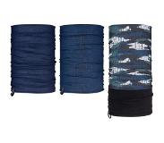 Avento Foulards Avento Kids Colsjaal Set Junior 3 St Active Bleu Marine/Vert