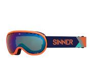 Sinner Masque de Ski Sinner Vorlage Matte Orange / Full Blue Mirror Vent