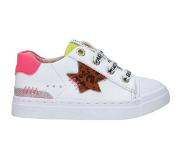 Shoesme Baskets Shoesme Girls Low Star Neon White Pink-Taille 22