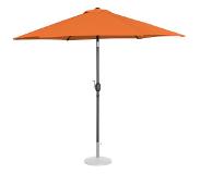 Uniprodo Parasol de terrasse – Orange – Hexagonal – Ø 300 cm – Inclinable