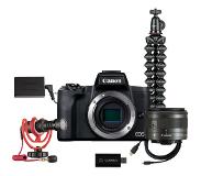 Canon EOS M50 Mark II Noir + Kit de diffusion en direct 15-45 mm IS STM