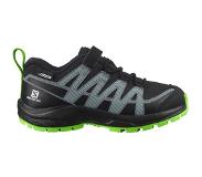 Salomon - Chaussures randonnée enfant - Xa Pro V8 CSWP K Black/Black/Neon Green - Noir