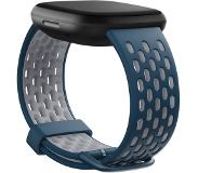 Fitbit Versa 3/Sense Bracelet Silicone Bleu S