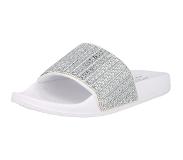 SKECHERS Pop Ups New Spark Claquette de piscine en Blanc Textile 37