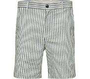 Selected Homme Pantalon Courte Slhcomfort-vigo Seer Shorts W Bleu/blanc rayé Homme | Pointure L