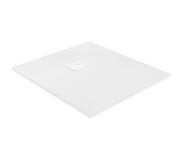 Balmani Vega receveur de douche 150 x 90 cm marbre composite blanc mat texture ardoise