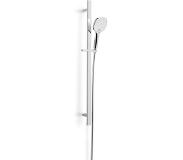 Blaufoss Switch Ultra barre de douche 95 cm avec douchette 11 cm 3 fonctions chrome et blanc brillants